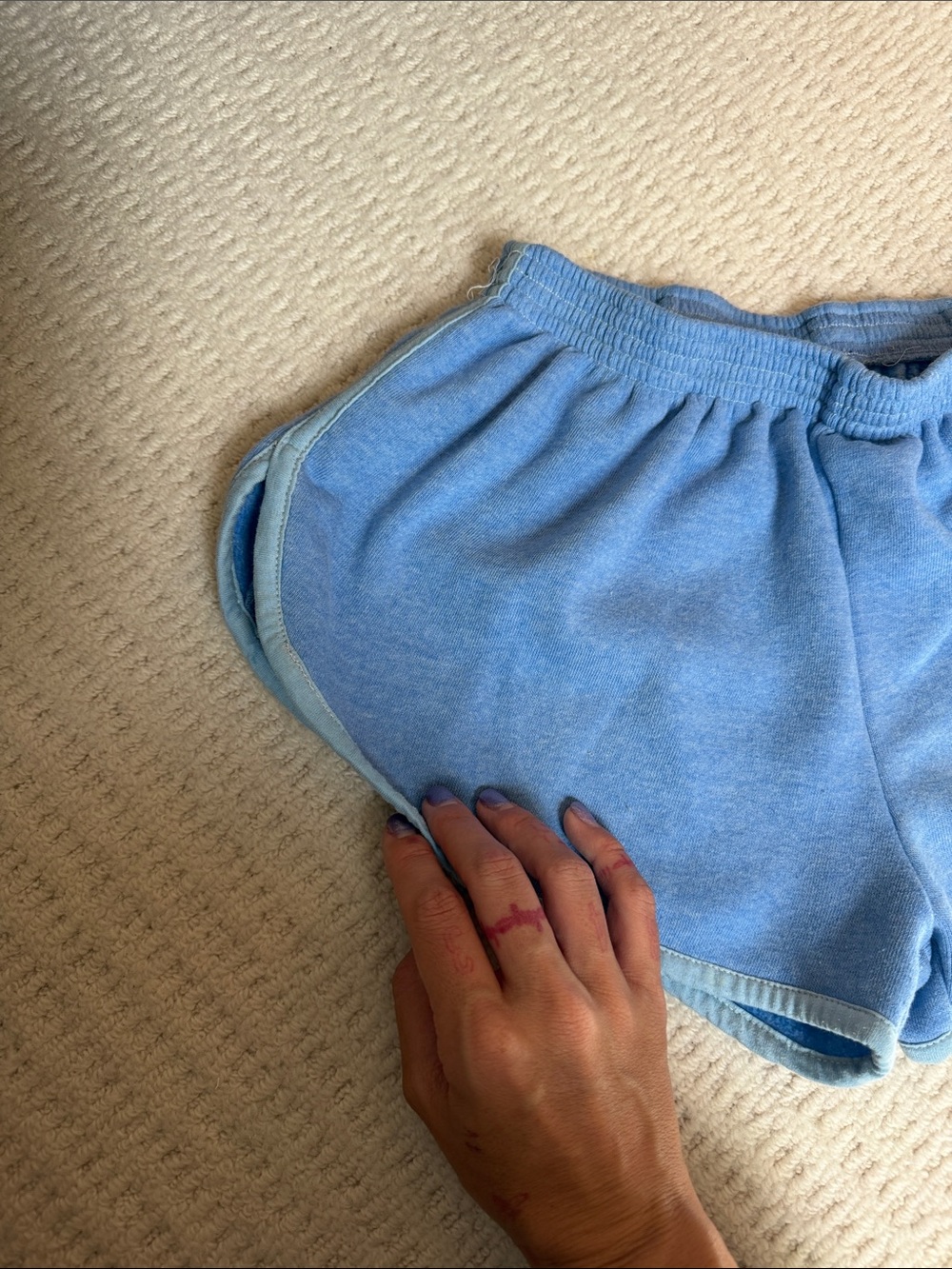 Classic Women's Athletic Shorts in Light Blue